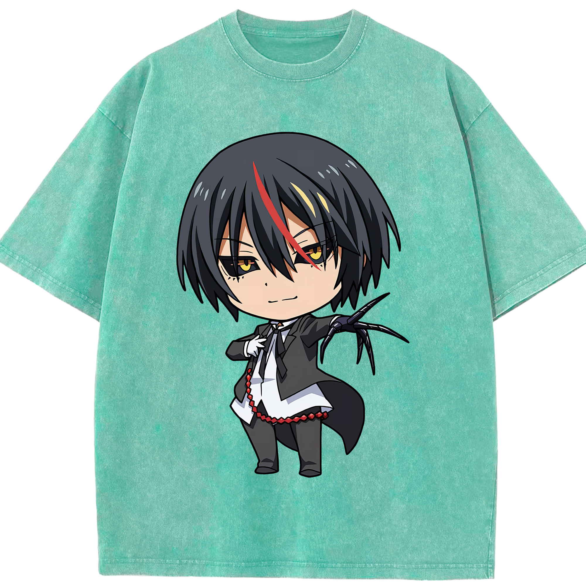 （画像用） 転スラ Regarding Reincarnated to Slime 綿100% ヴィンテージ風 半袖Tシャツ（フロントプリント）